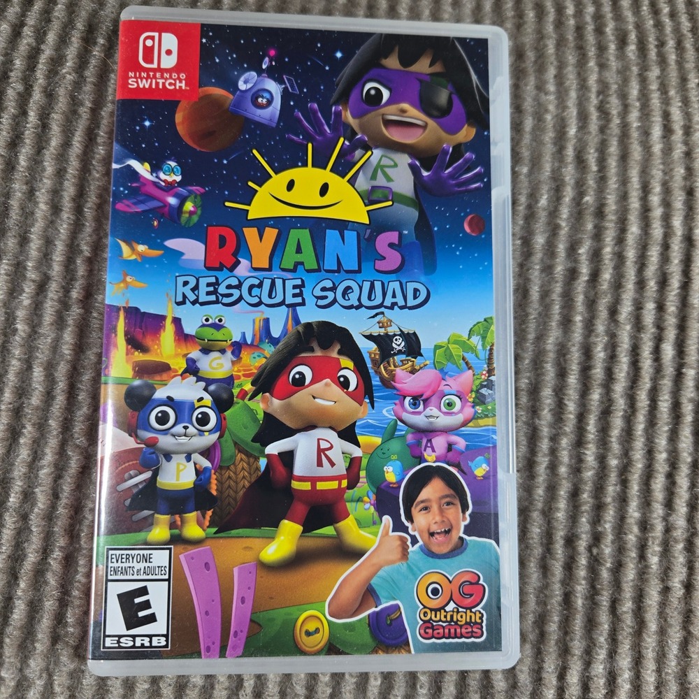 Nintendo Kids Ryan's Rescue Squad Action Platformer Video Game